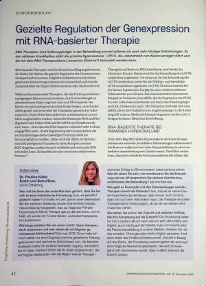 Vorschauseite 1: Gezielte Regulation der Genexpression mit RNA-basierter Therapie