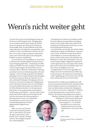 Vorschauseite 1: Wenn‘s nicht weiter geht