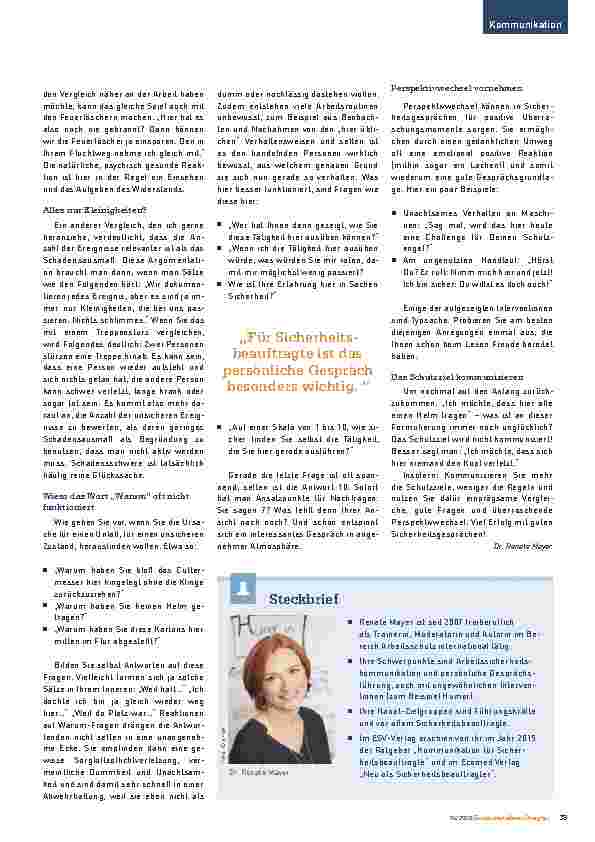 Vorschauseite 2: Praxistipps für die Sicherheitskommunikation: Souverän Gespräche führen