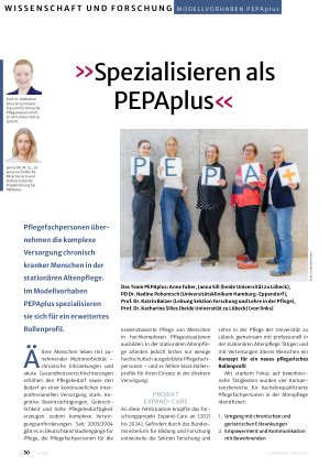 Vorschauseite 1: " Spezialisieren als PEPA plus "