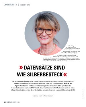 Vorschauseite 1: " Datensätze sind wie Silberbesteck "