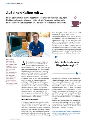 Vorschauseite 1: Auf einen Kaffee mit … Hausarzt Uwe Völker