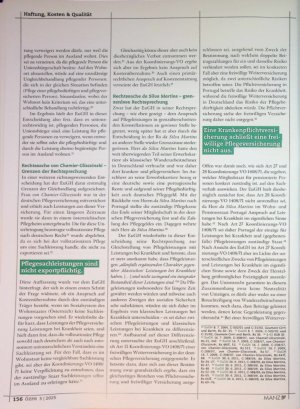Vorschauseite 4: Pflegeleistungen in der RechtsprechungdesEuGH