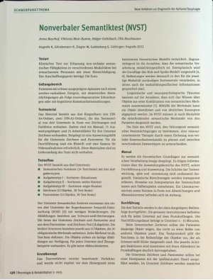 Vorschauseite 1: Nonverbaler Semantiktest (NVST)