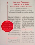Vorschauseite 1: Sportund Bewegungsgerontologie studieren: Ein Erfahrungsbericht zweier Master-Absolventinnen