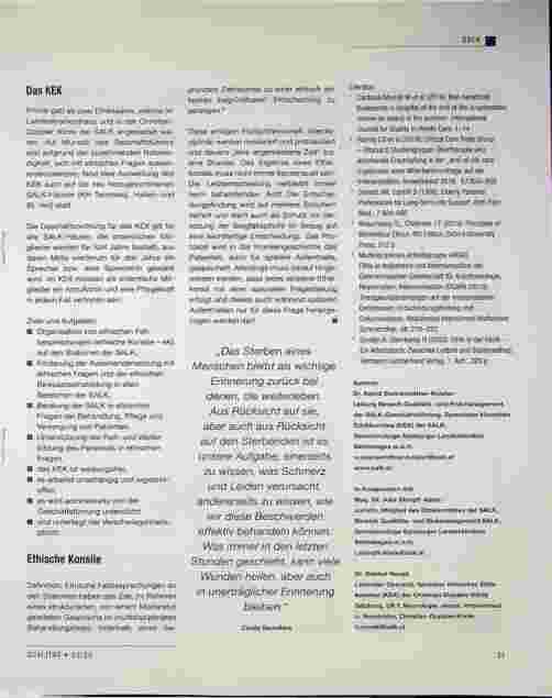 Vorschauseite 3: Das Klinische Ethikkomitee der Salzburger Landeskliniken