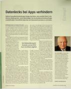 Vorschauseite 1: Datenlecks bei Apps verhindern
