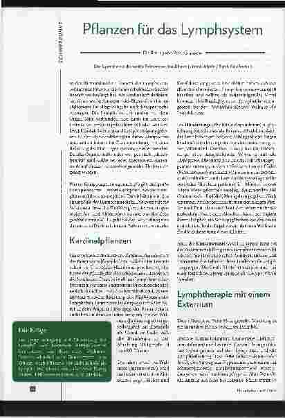 Vorschauseite 1: Pflanzen für das Lymphsystem