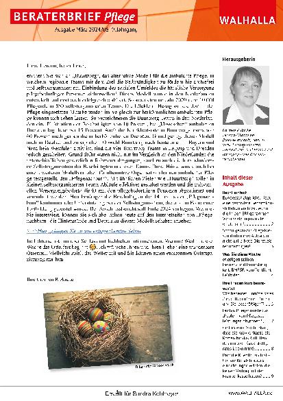 Vorschauseite 1: Beraterbrief Pflege Heft 6-2024