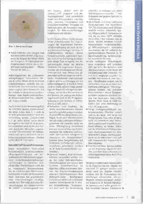 Vorschauseite 2: Hygiene an oberster Stelle