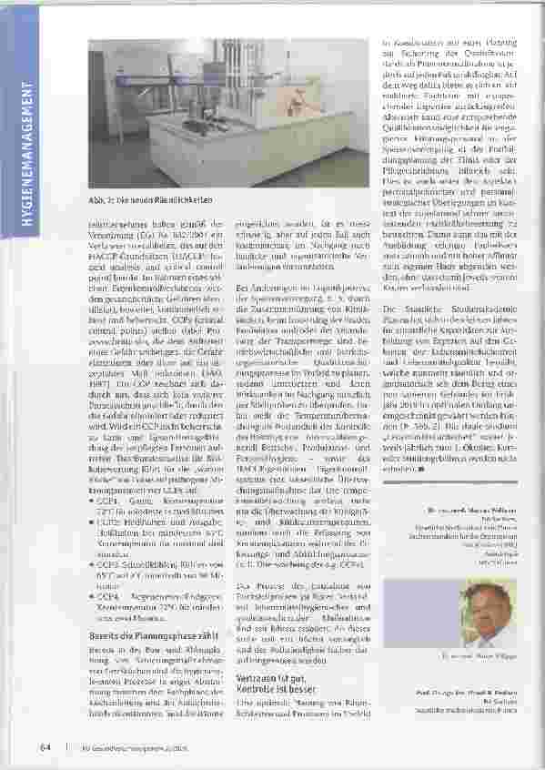 Vorschauseite 3: Hygiene an oberster Stelle