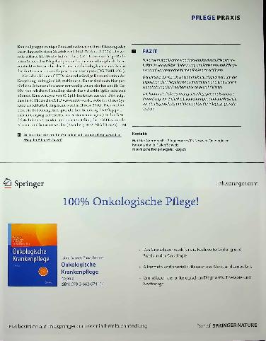Vorschauseite 4: Gesundheitliche Risiken onkologischer Therapien