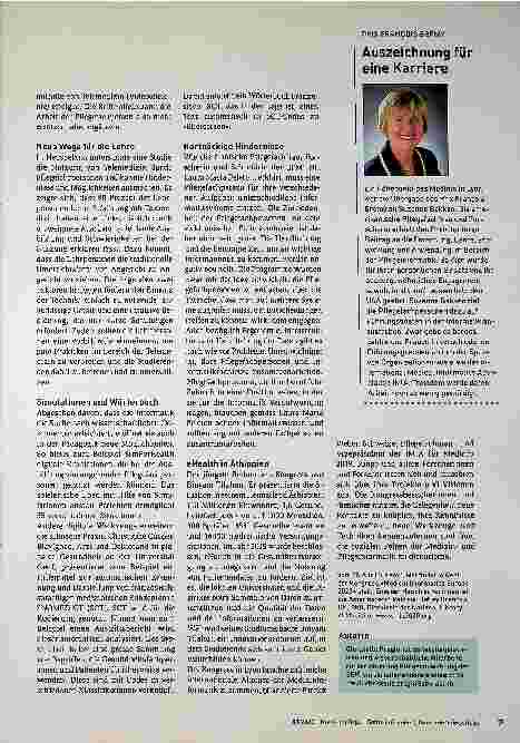 Vorschauseite 2: Pflege in einer vernetzten Welt: Austausch und Entdeckungen