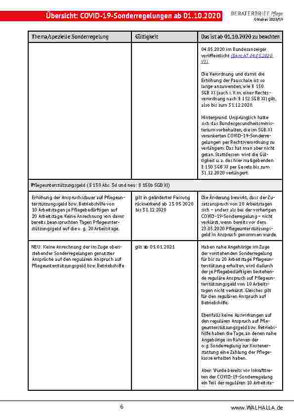 Vorschauseite 6: Zusammenfassung Beraterbrief Pflege