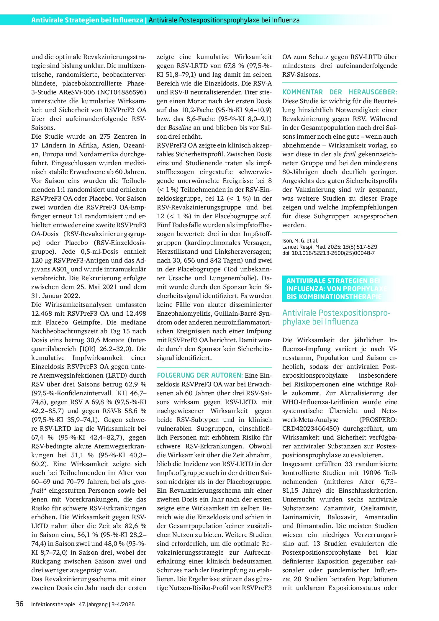 Vorschauseite 1: Antivirale Strategien bei Influenza