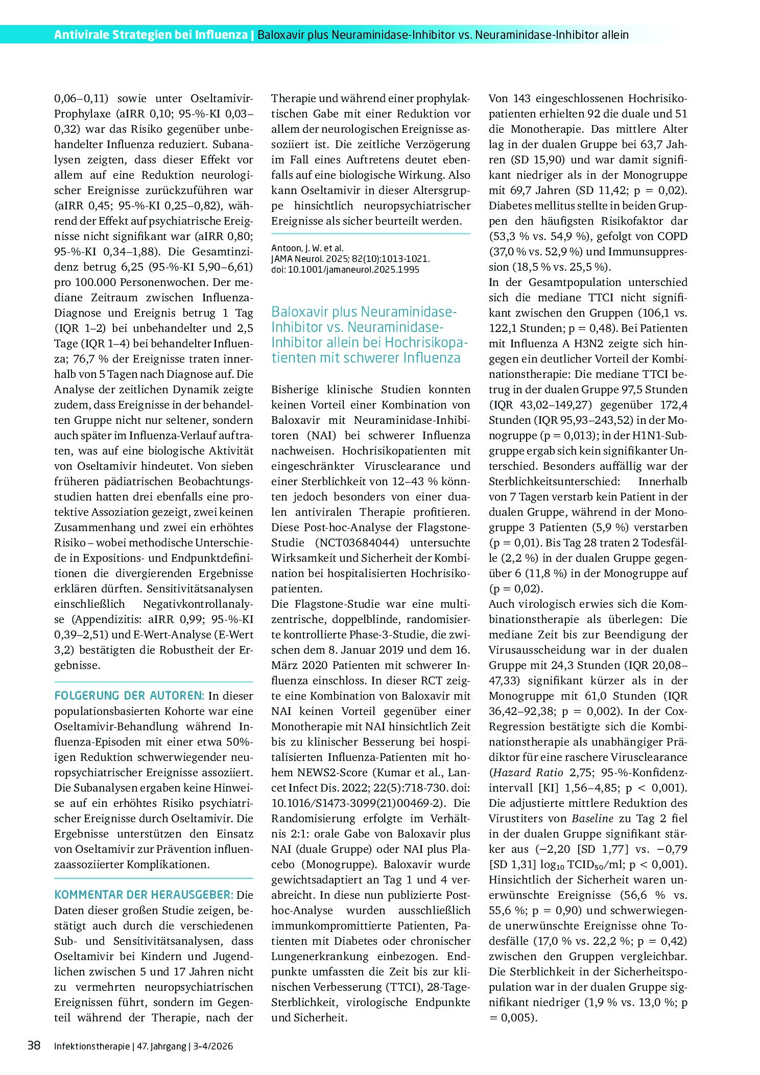 Vorschauseite 3: Antivirale Strategien bei Influenza
