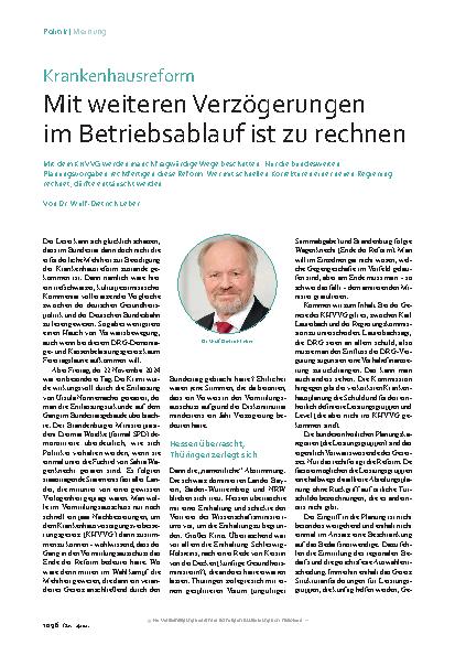 Vorschauseite 1: Mit weiteren Verzögerungen im Betriebsablauf ist zu rechnen.
