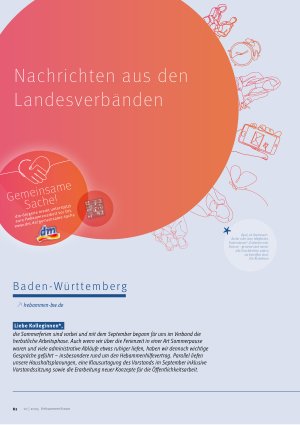 Vorschauseite 1: Nachrichten aus den Landesverbänden