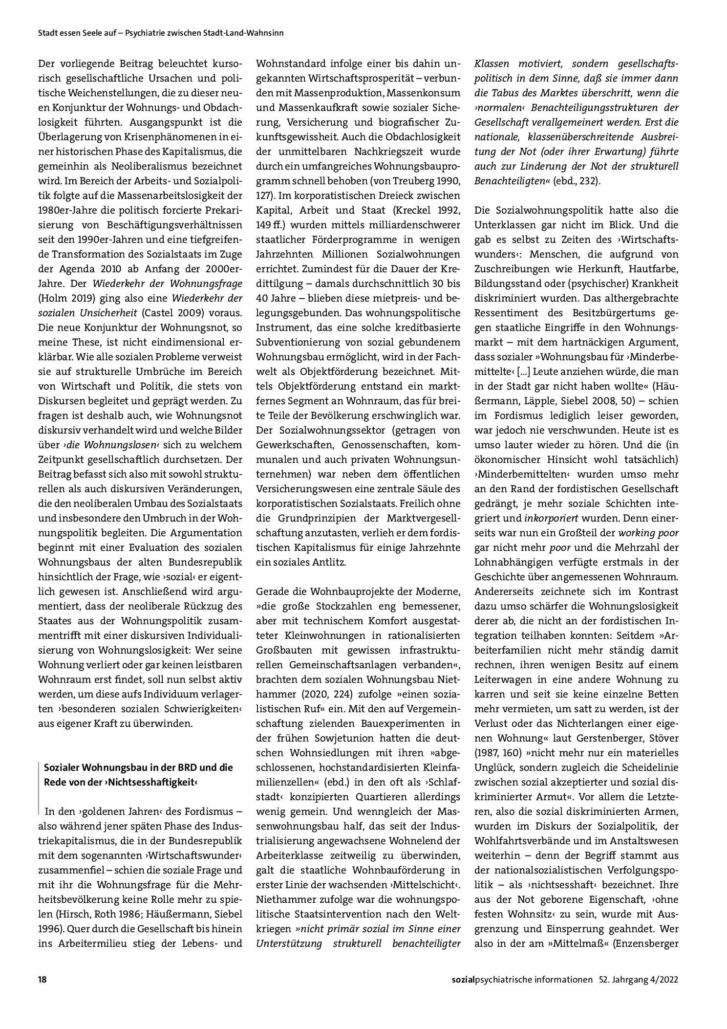 Vorschauseite 2: Des eigenen Glückes Schmied? Individualisierung von Wohnungsnot und neoliberale Wohnungsmarktpolitik