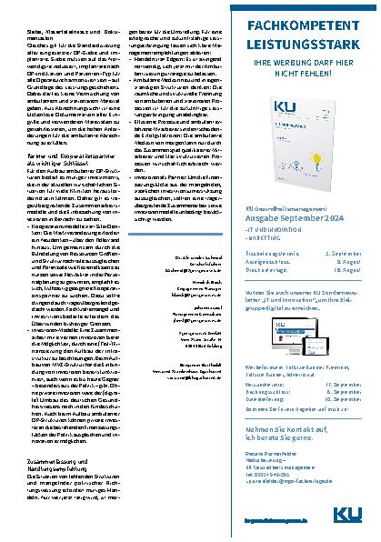 Vorschauseite 3: Handeln statt Zögern. Welches Potenzial hat ambulantes Operieren in Deutschland?