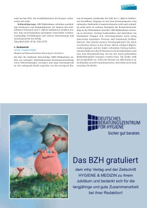 Vorschauseite 3: Klin. Infektiologie / ABS Nosokomiale Clostridium-difficile-assoziierte Erkrankungen bei pädiatrisch-onkologischen Patienten – Ergebnisse einer prospektiven Surveillancestudie