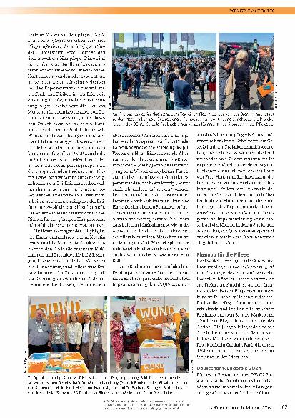Vorschauseite 3: DEWU Deutscher Wundkongress & Bremer Pflegekongress 2024