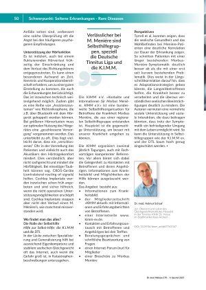 Vorschauseite 4: Selten, aber zu häufig diagnostiziert und schwindelerregend Die Menièresche Erkrankung