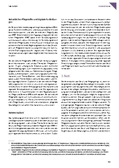 Vorschauseite 3: Das Landesprogramm Vereinbarkeit von Beruf & Pflege NRW