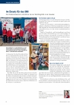 Vorschauseite 1: Im Einsatz für das DRK: Drei Krankenschwestern unterstützen bei der Flüchtlingshilfe in der Slowakei.