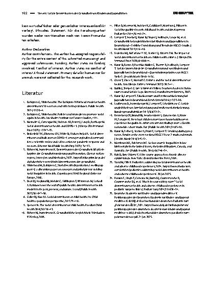 Vorschauseite 4: Soziale Determinanten der Gesundheit von Kindern und Jugendlichen
