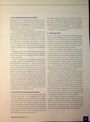 Vorschauseite 2: Digitalisierungsabschlag: Fristen, Pflichten und Risiken - was Krankenhäuser jetzt wissen müssen