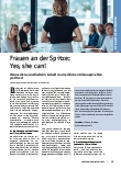 Vorschauseite 1: Frauen an der Spitze: Yes, she can!