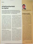 Vorschauseite 1: Arbeitssicherheit im Spital