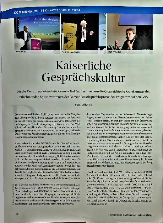 Vorschauseite 1: Kaiserliche Gesprächskultur