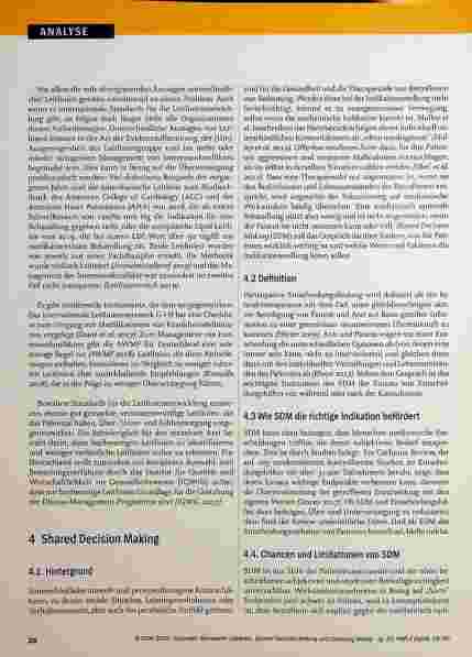 Vorschauseite 4: Mit Leitlinien, Shared Decision Making und Choosing Wisely gegen Über-, Unterund Fehlversorgung?