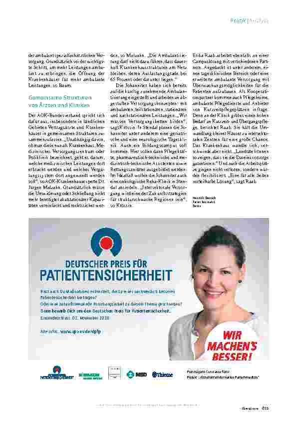 Vorschauseite 4: Neue Serie: Klinik-Stresstest Ruf nach Ambulantisierung
