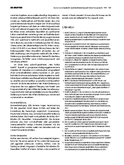 Vorschauseite 3: Gesundheitsund Arbeitsförderung gemeinsam neu gedacht