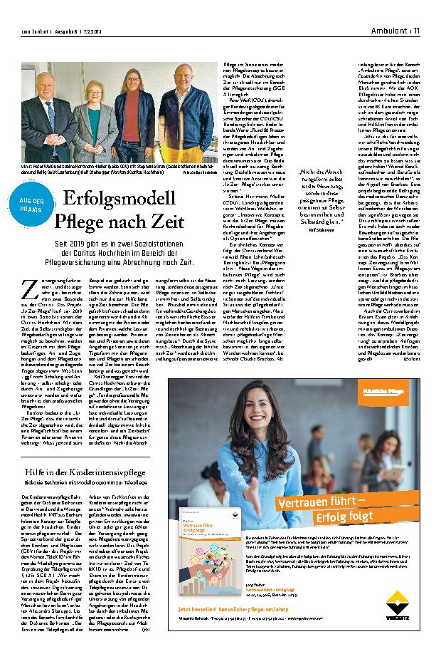 Vorschauseite 1: Erfolgsmodell Pflege nach Zeit