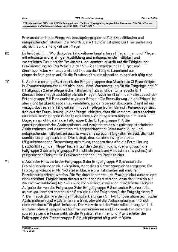 Vorschauseite 2: Meldungen Okt. 2020