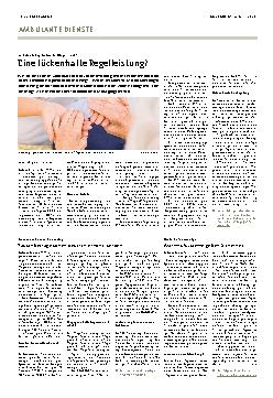 Vorschauseite 1: Eine lückenhafte Regelleistung?