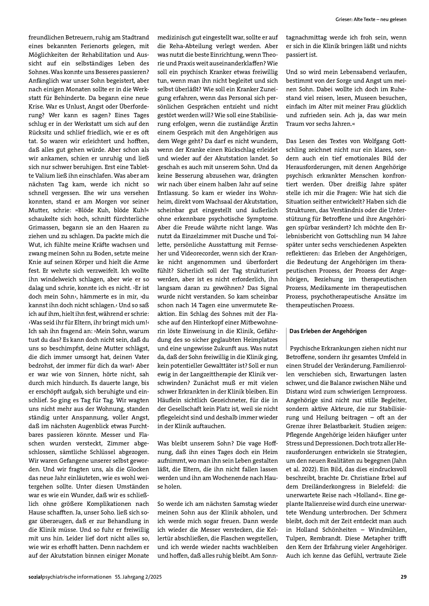 Vorschauseite 2: Alte Texte – neu gelesen. Die Welt schien in Ordnung