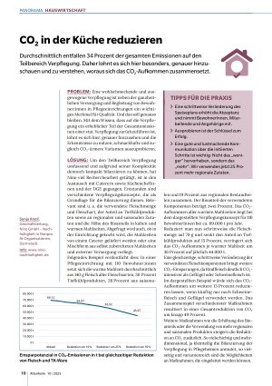 Vorschauseite 1: CO2 in der Küche reduzieren