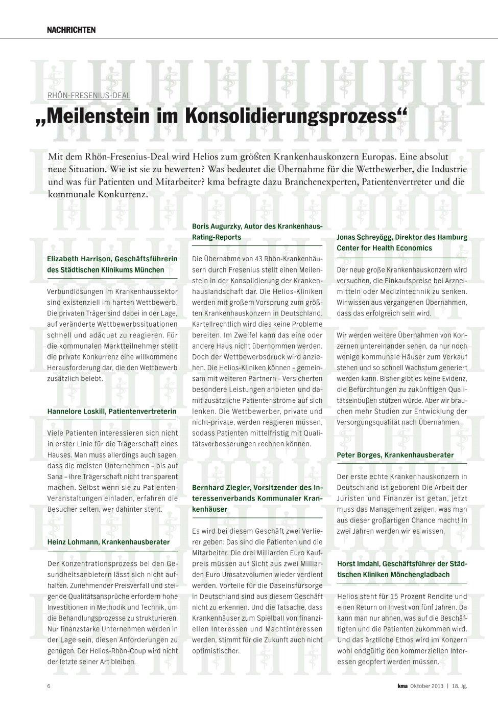 Vorschauseite 1: ?Meilenstein im Konsolidierungsprozess?