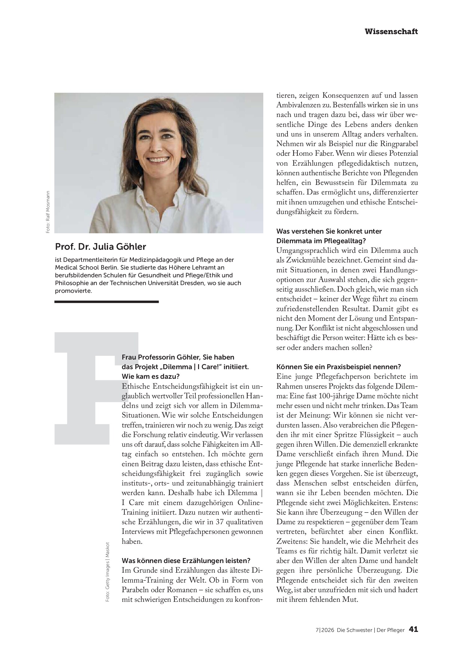 Vorschauseite 2: Ein Bewusstsein für Dilemmata schaffen