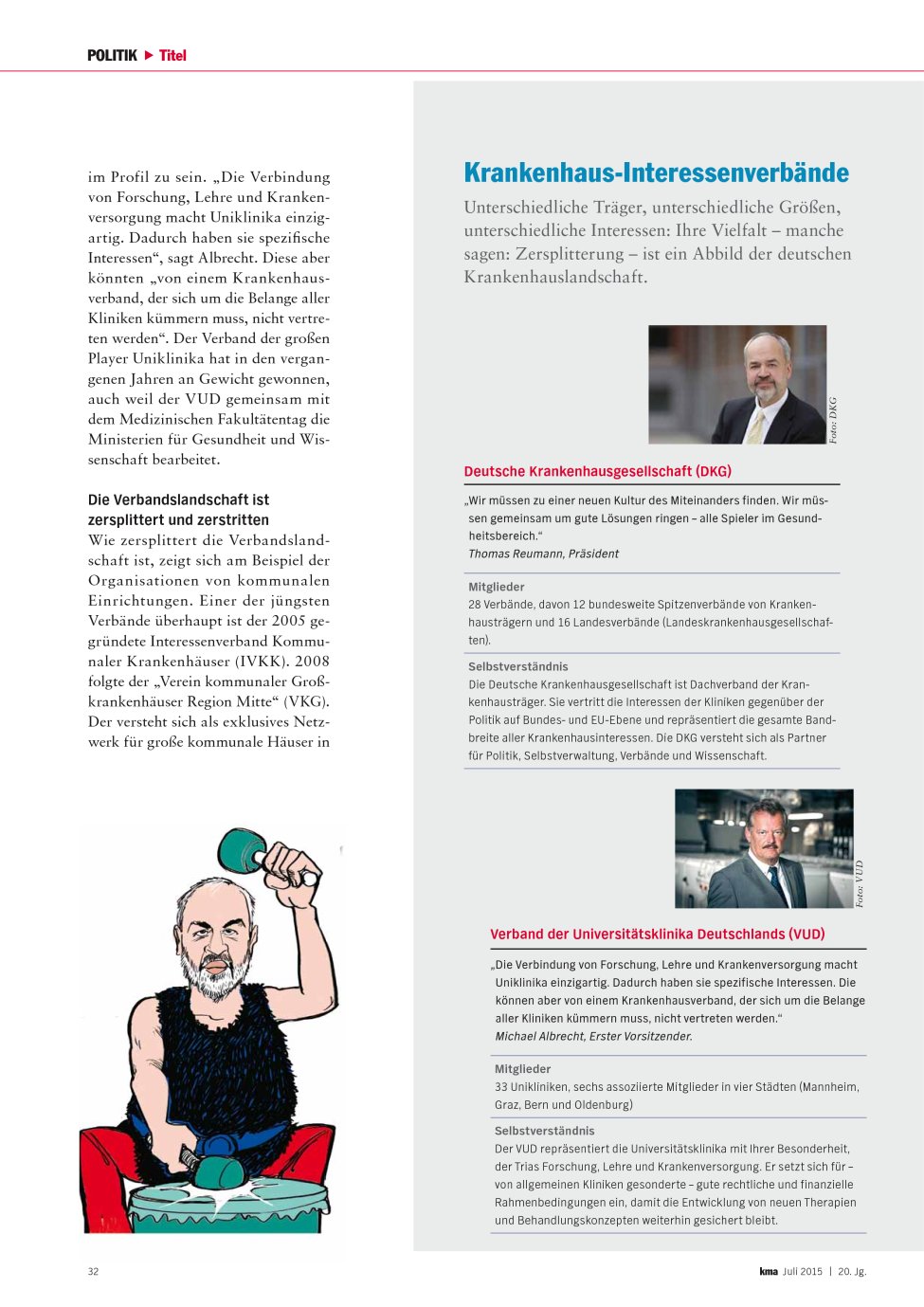Vorschauseite 1: Krankenhaus-Interessenverbände