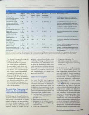 Vorschauseite 4: Das Projekt „Gesundheitschamps - wir wissen um unsere Gesundheit Bescheid"