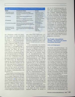Vorschauseite 6: Das Projekt „Gesundheitschamps - wir wissen um unsere Gesundheit Bescheid"