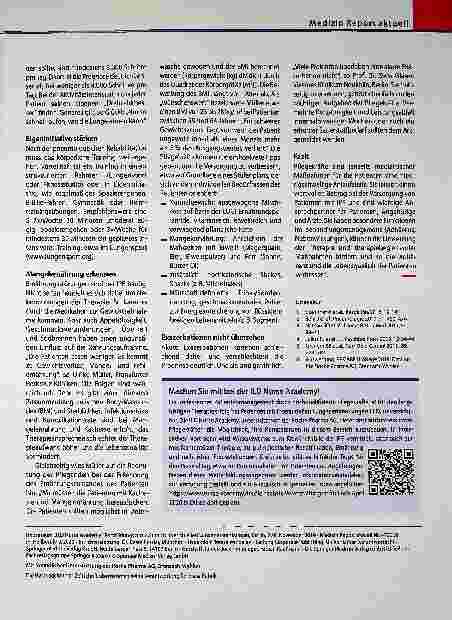 Vorschauseite 2: Hochqualifizierte Pflegekräfte: bei idiopathischer Lungenfibrose unverzichtbar