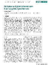 Vorschauseite 1: Ein Update zu digitalen Interventionen in der Logopädie/Sprachtherapie