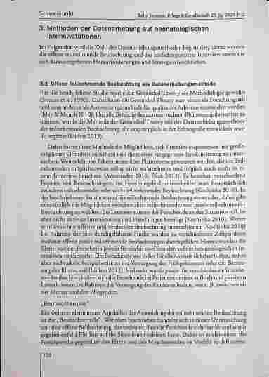 Vorschauseite 6: Qualitative Forschung in der Neonatologie - Herausforderungen und Strategien